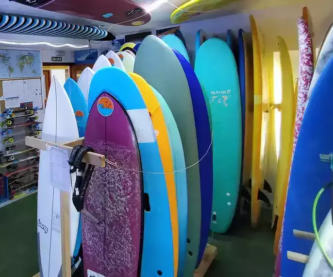 Surfboard storage room